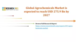 Agrochemicals Market Huge Demand in Upcoming Years | Business Strategy by Indust