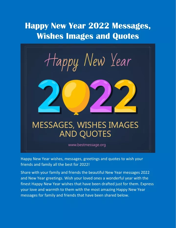 happy new year 2022 messages wishes images