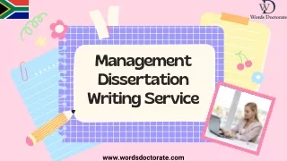 Management Dissertation Writing Services - Words Doctorate