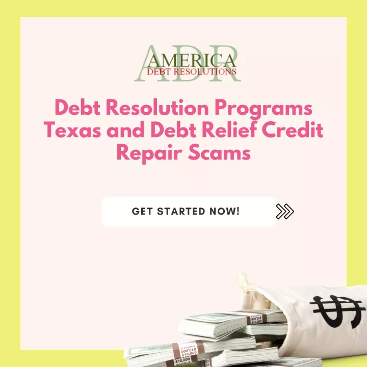 debt resolution programs texas and debt relief