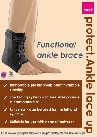 protect.Ankle lace up ankle braces | Pushpanjali medi India