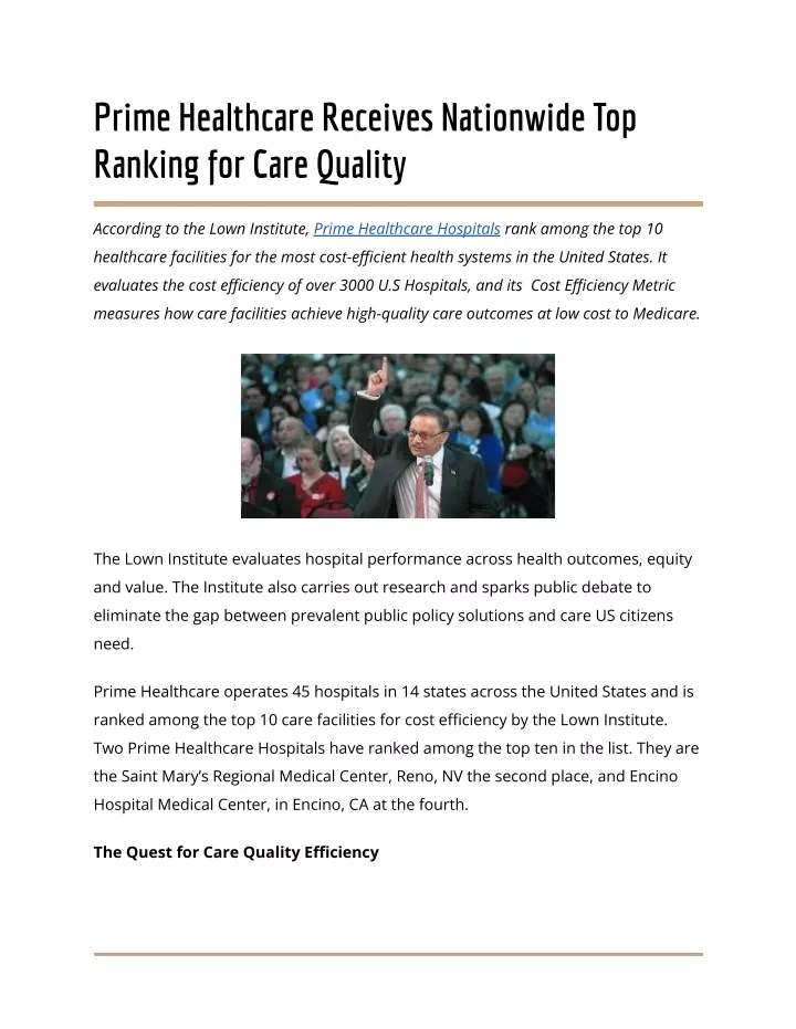 prime healthcare receives nationwide top ranking