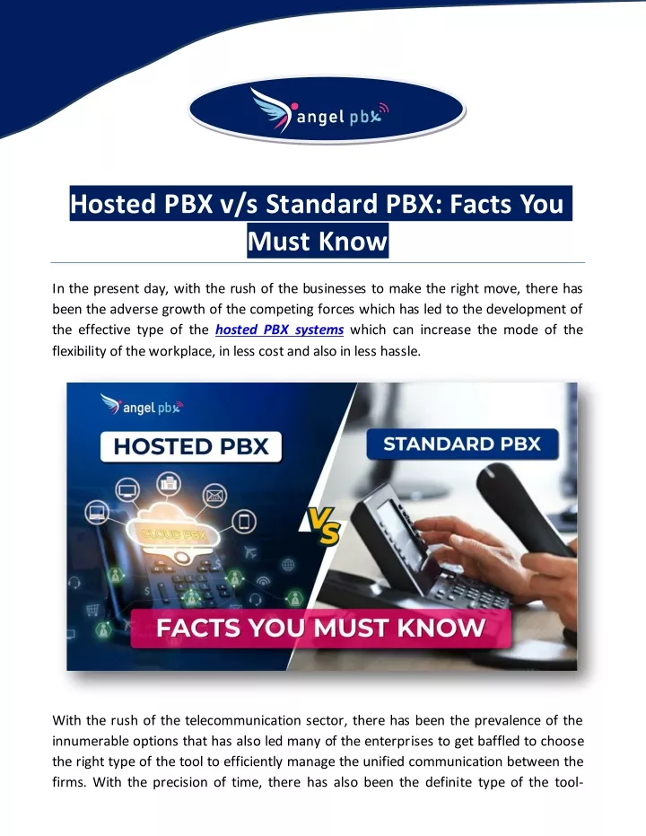 hosted pbx v s standard pbx facts you must know