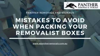 MISTAKES TO AVOID WHEN PACKING YOUR REMOVALIST BOXES