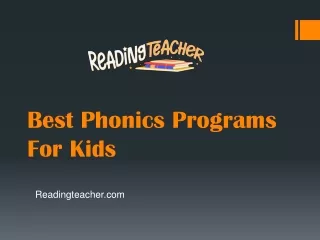 Best Phonics Programs For Kids - Readingteacher.com