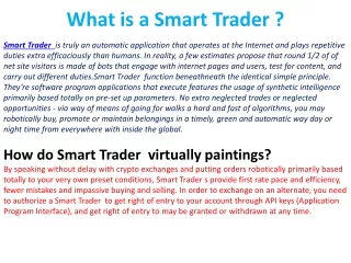 what is a smart trader