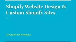 shopify website design custom shopify sites