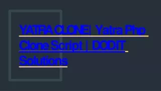 yatra clone yatra php