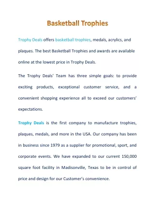 Cheap basketball trophies