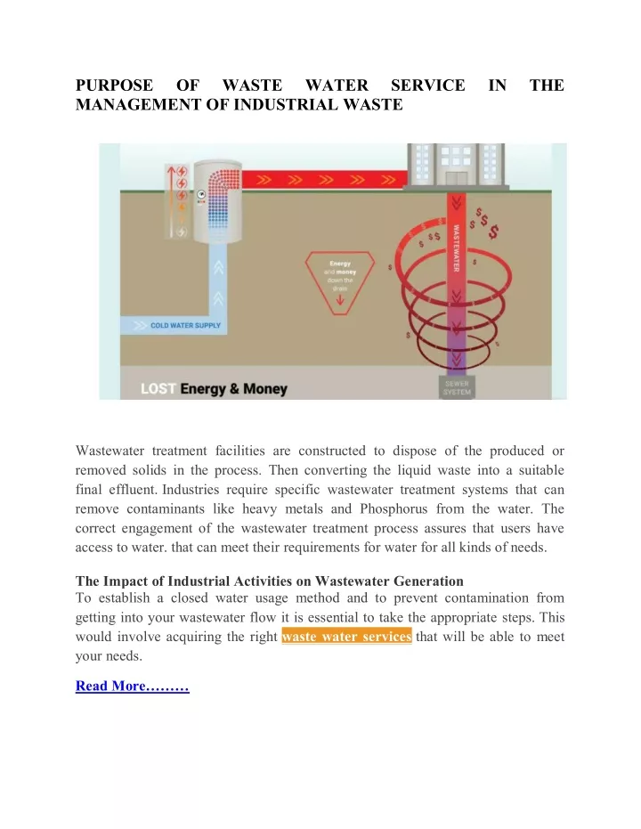 purpose management of industrial waste