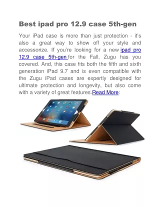 best ipad pro 12 9 case 5th gen