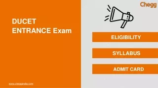 ducet entrance exam