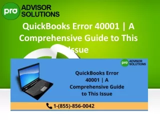 quickbooks error 40001 a comprehensive guide to this issue