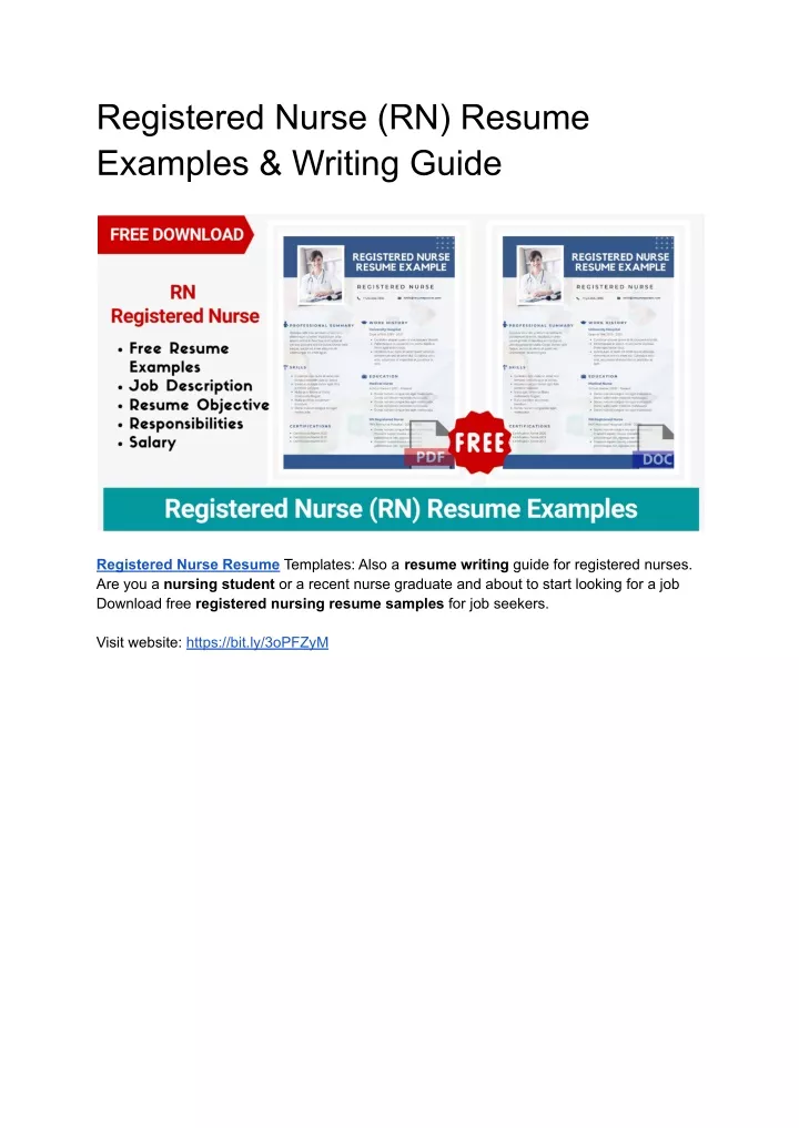 registered nurse rn resume examples writing guide