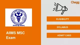 AIIMS MSC Entrance Exam