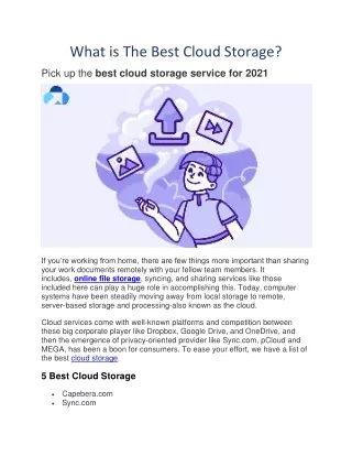 what-is-the-best-cloud-storage