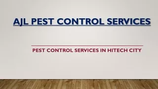 AJL PEST CONTROL SERVICES HITECH CITY
