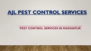 AJL PEST CONTROL SERVICES MADHAPUR