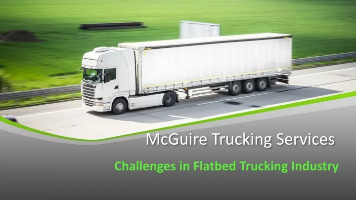 mcguire trucking services