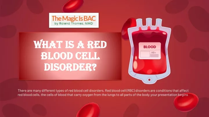 what is a red blood cell disorder