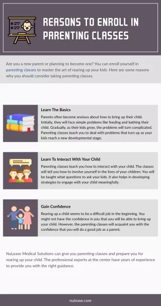 reasons to enroll in parenting classes