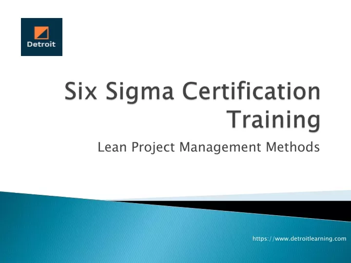 lean project management methods