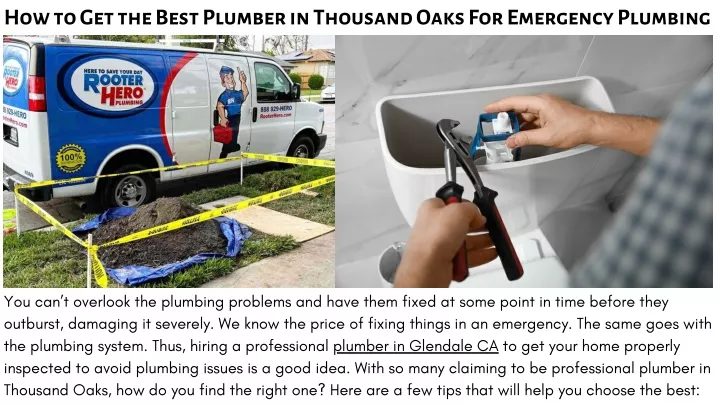 how to get the best plumber in thousand oaks