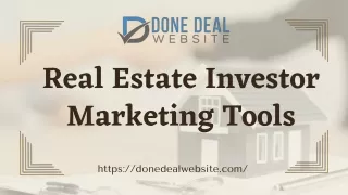 Real Estate Investor Marketing Tools