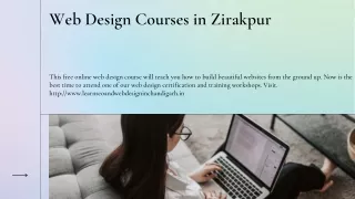 Web Design Courses in Zirakpur