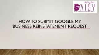how to submit google my business reinstatement request