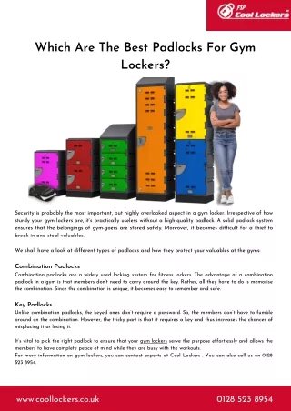 Which Are The Best Padlocks For Gym Lockers