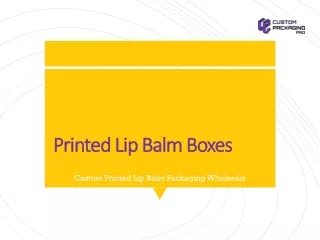 Lip Balm Boxes