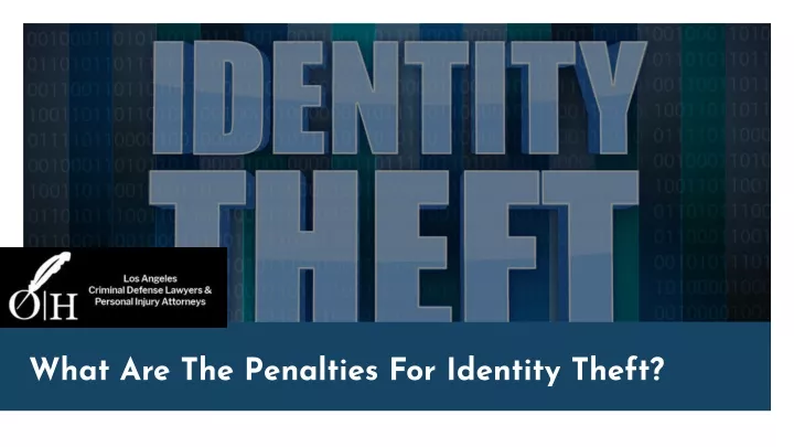 what are the penalties for identity theft