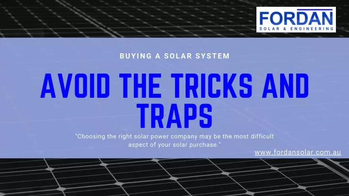 buying a solar system