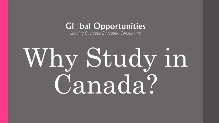 why study in canada
