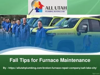 fall tips for furnace maintenance
