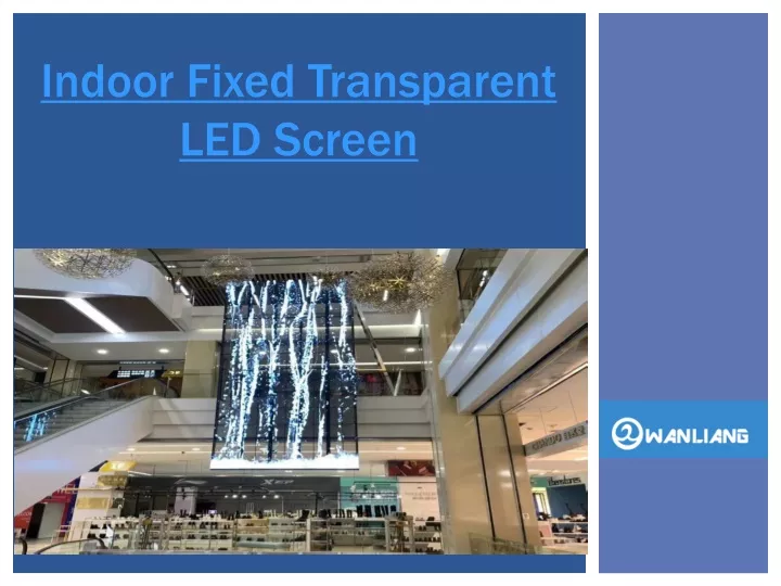indoor fixed transparent led screen
