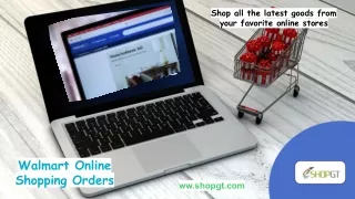 Walmart Online Shopping Orders