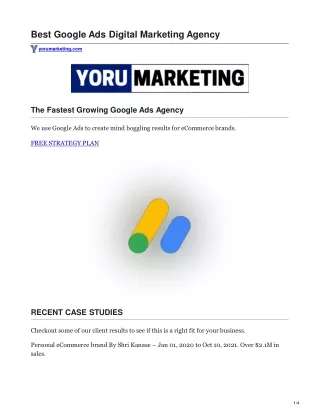 Best Google Ads Agency