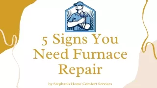 5 Signs You Need Furnace Repair
