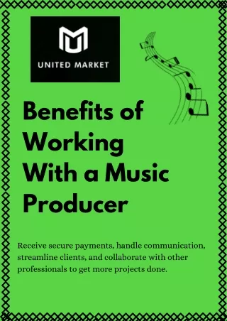 Benefits of Working With a Music Producer