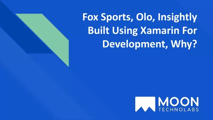 fox sports olo insightly built using xamarin