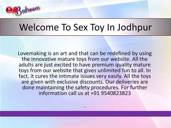 welcome to sex toy in jodhpur