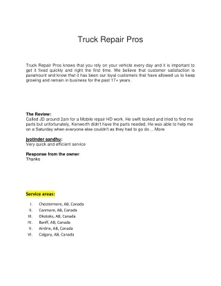 Truck Repair Pros pdf