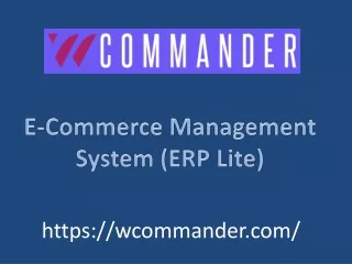 Order Management System eCommerce