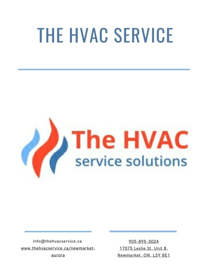 PPT The HVAC Service Newmarket PowerPoint Presentation, free download