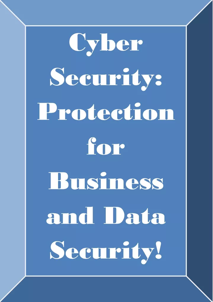 cyber security protection for business and data