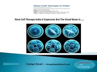 Stem Cell Therapy-Treatment India