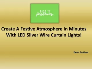 LED Silver Wire Curtain Lights