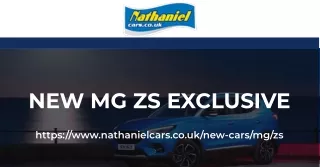 Buy New MG ZS Exclusive - Nathaniel Cars